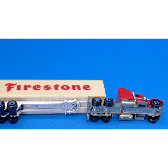 Vintage 82 Road Champs Kentworth HO 1/87 Diecast FIRESTONE Semi Truck Trailer - Picture 8 of 16